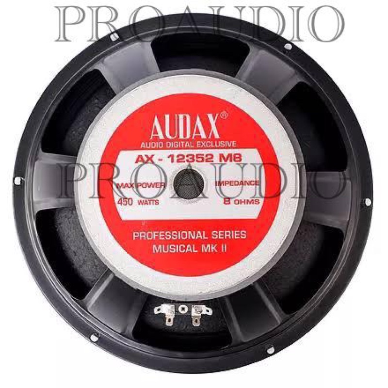 speaker audax 12 inch ax 12352 m8 professional series musical mk II