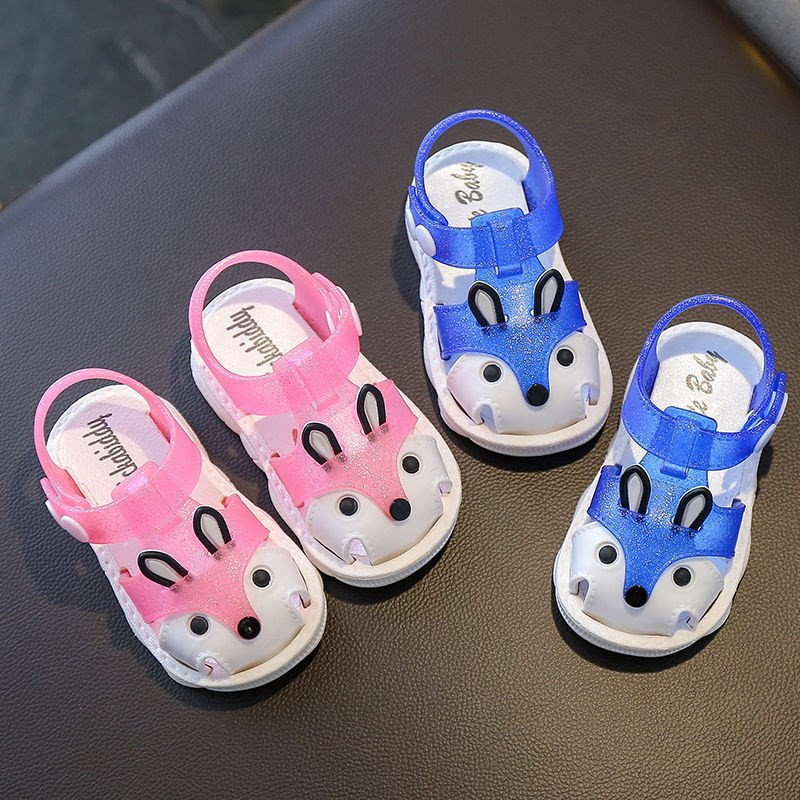 LittleAaron LITTLE FOX SANDALS Sepatu Sandal Anak Laki Laki Perempuan Bahan Karet Model Lucu 0-5 Tahun Import Sport Termurah