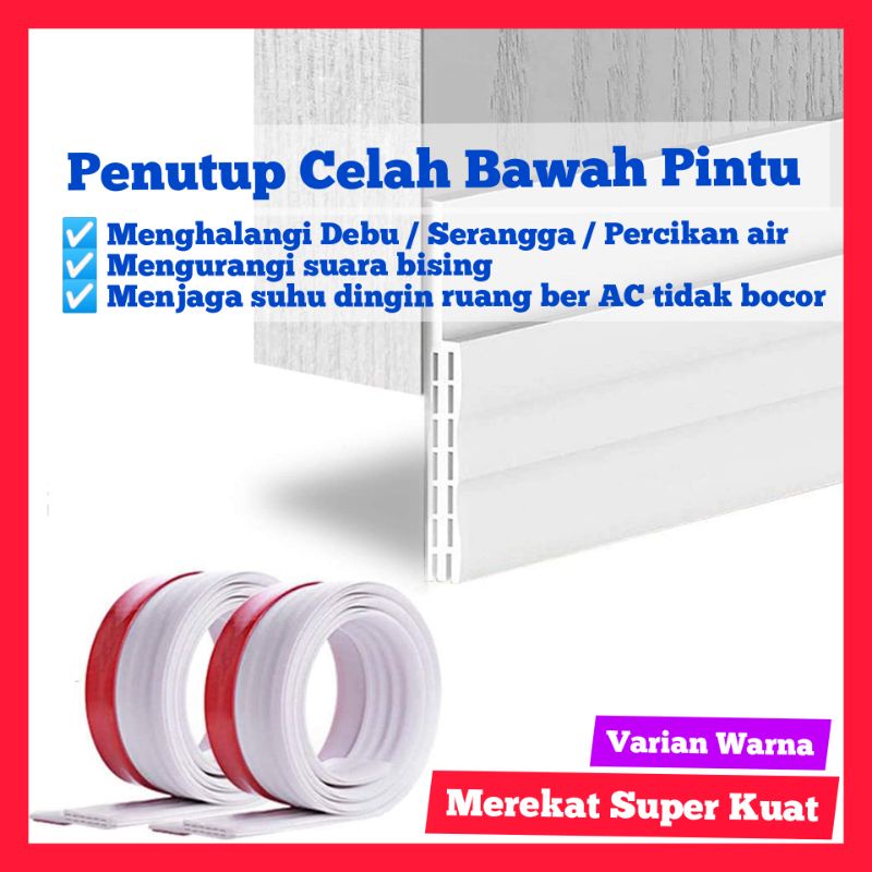 Penutup Celah Bawah Pintu Lis Penghalang Debu Serangga Bawah Pintu Door Bottom Seal 1M