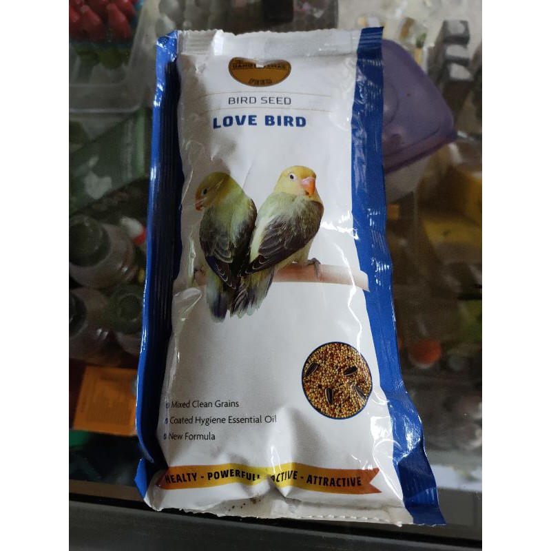 gold coin Lovebird pakan burung