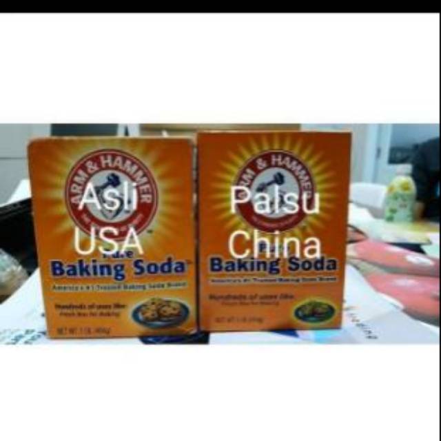 Baking Soda ASLI USA merk ARM &amp; HAMMER 454gr