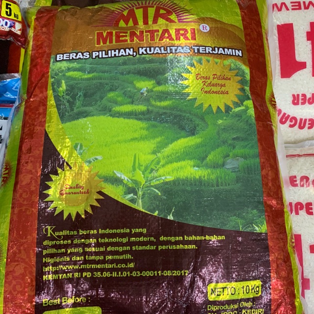 Beras Mentari Merah 10kg JNT GOSEND GRAB