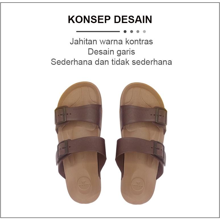 (Cod)Sandal Pria Kualitas Tinggi Tebal Kasual Rumah Kamar Mandi Sandal Non-Slip Sandal Musim Panas B