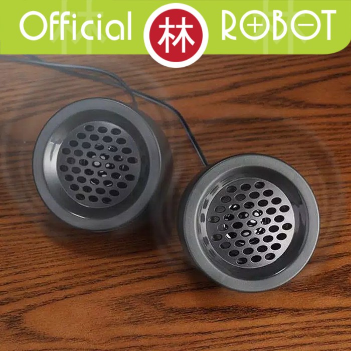 Robot RS170 Stereo Speaker with LED Black