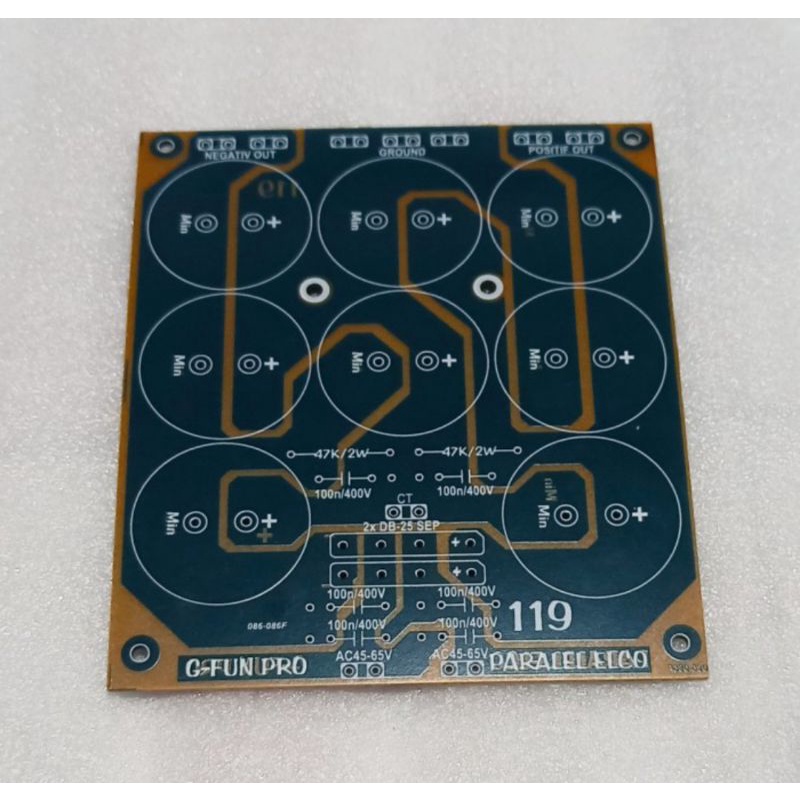 PCB Paralel Elco PSU 8 Elco Power Supply