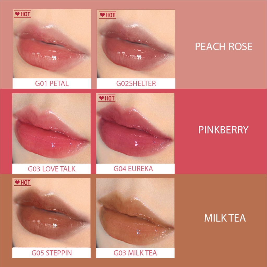 ⭐BAGUS⭐ PINKFLASH Glossy Lipgloss | Lipglos Pelembab Bibir | PINK FLASH Moisturizing Shine and Shimmer Plumping