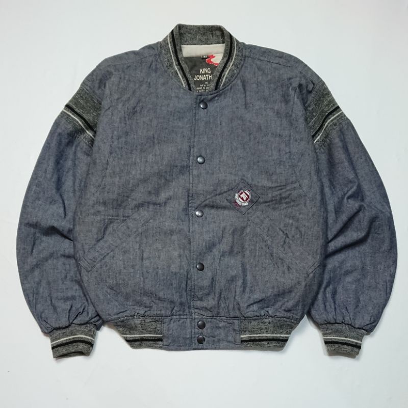 UPDATE LAGI !!!! (GRATIS ONGKIR & COD) thrift Vintage puffer brand windbreaker flight Corduroy second harrington tartan jaket second racing varsity-658 M (61x59)