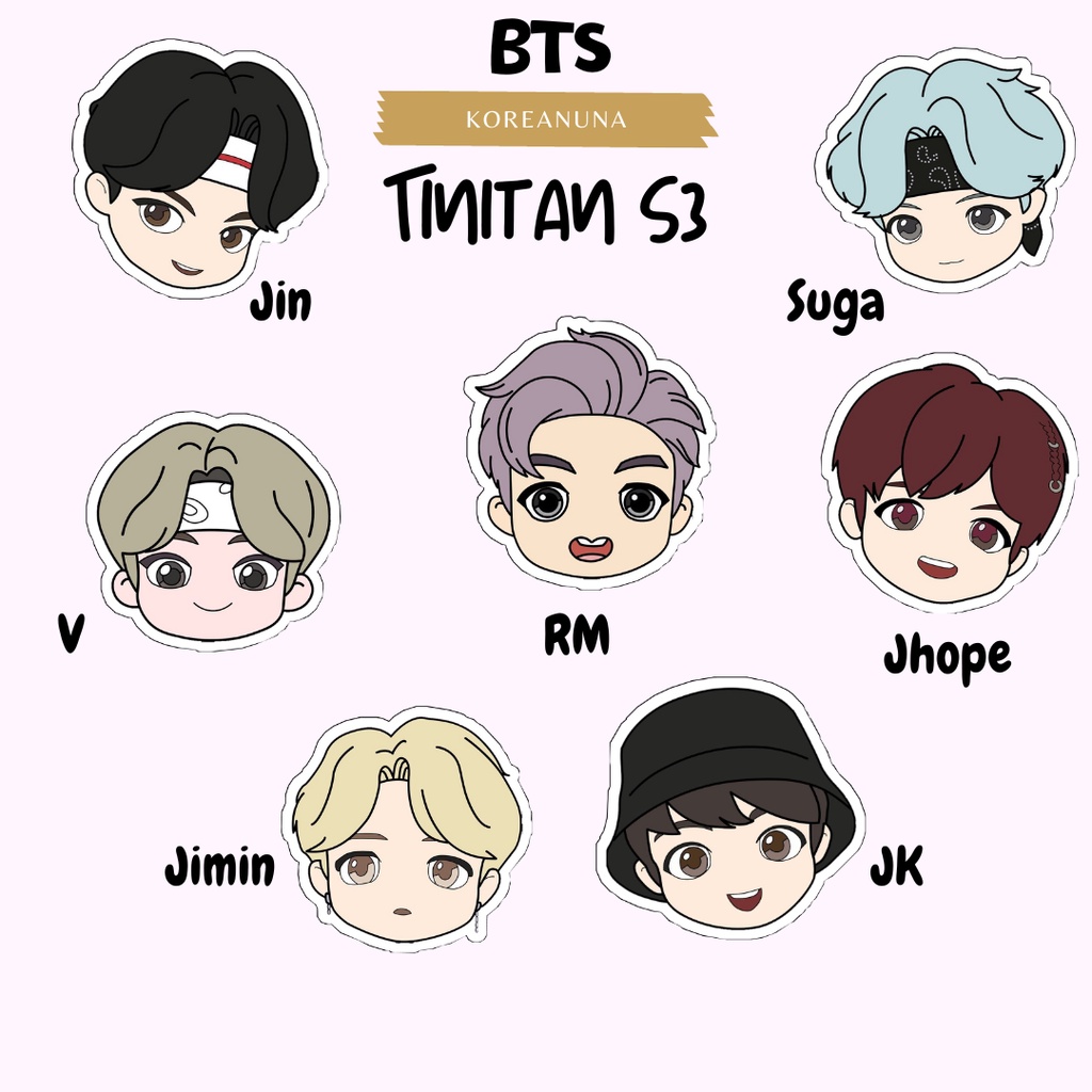 

Sticker Kpop Bities Tinytan Chibi Anime Lucu Aesthetic Stiker Deco Jurnal Hp Laptop Tablet Buku Catatan Memo Glossy Waterproof Murah Berkualitas