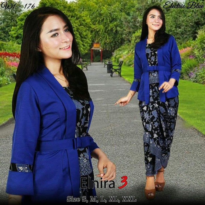  Paling  Keren Baju Batik  Couple  Warna  Biru Dongker Scilla 