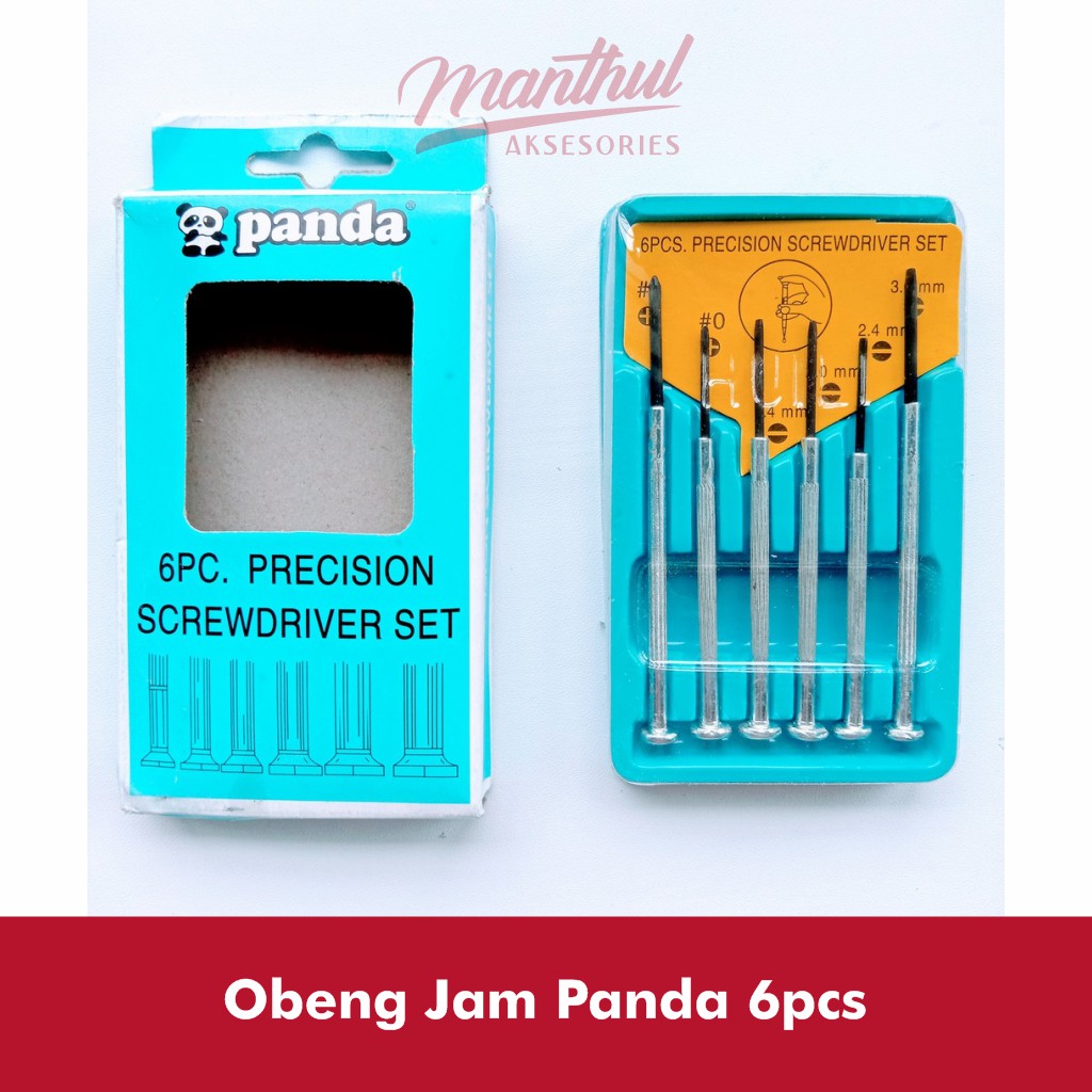 Obeng Jam Set Kecil 6 Pcs Obeng Jam Tangan