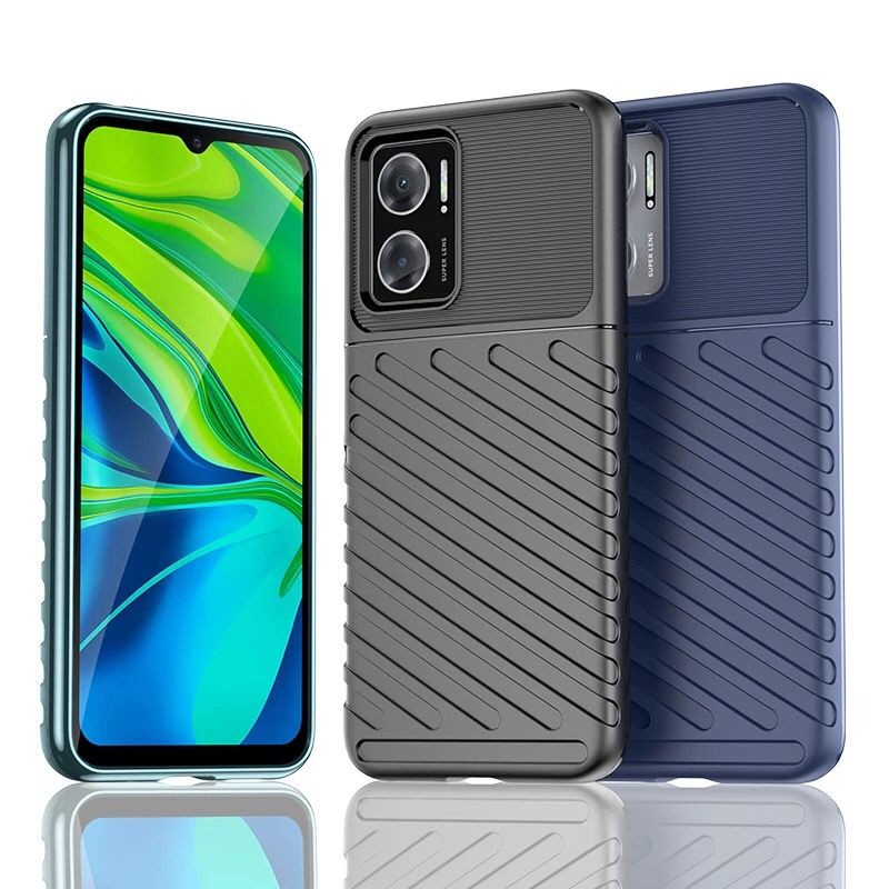 OPPO A96 COVER SOFT CASE RUGGED ARMOR THUNDER SILICONE SOFTCASE