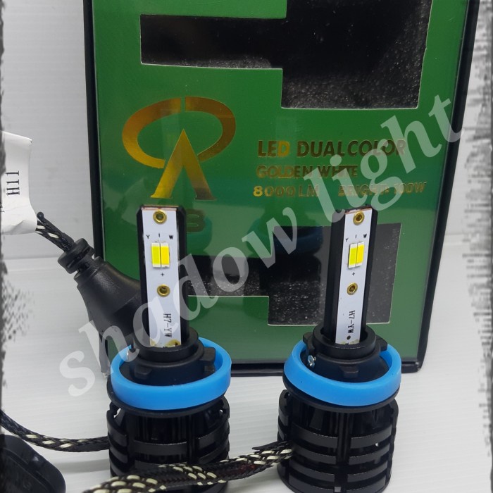 led 2 warna.led h11.h1.h7.hb3.hb4 2 warna.