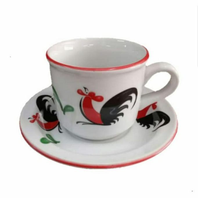 1 SET 6 PCS CANGKIR KERAMIK/CANGKIR AYAM JAGO/CANGKIR KOPI