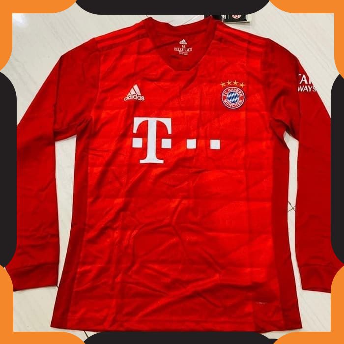 {BISA COD}153 KAOS BAJU JERSEY BOLA BAYERN MUNCHEN HOME LONG SLEEVE 2019 ZIPPER BAYERN GRADE ORI
