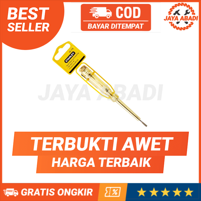 Obeng Tespen AC Stanley 150mm / perkakas alat listrik cek stop kontak