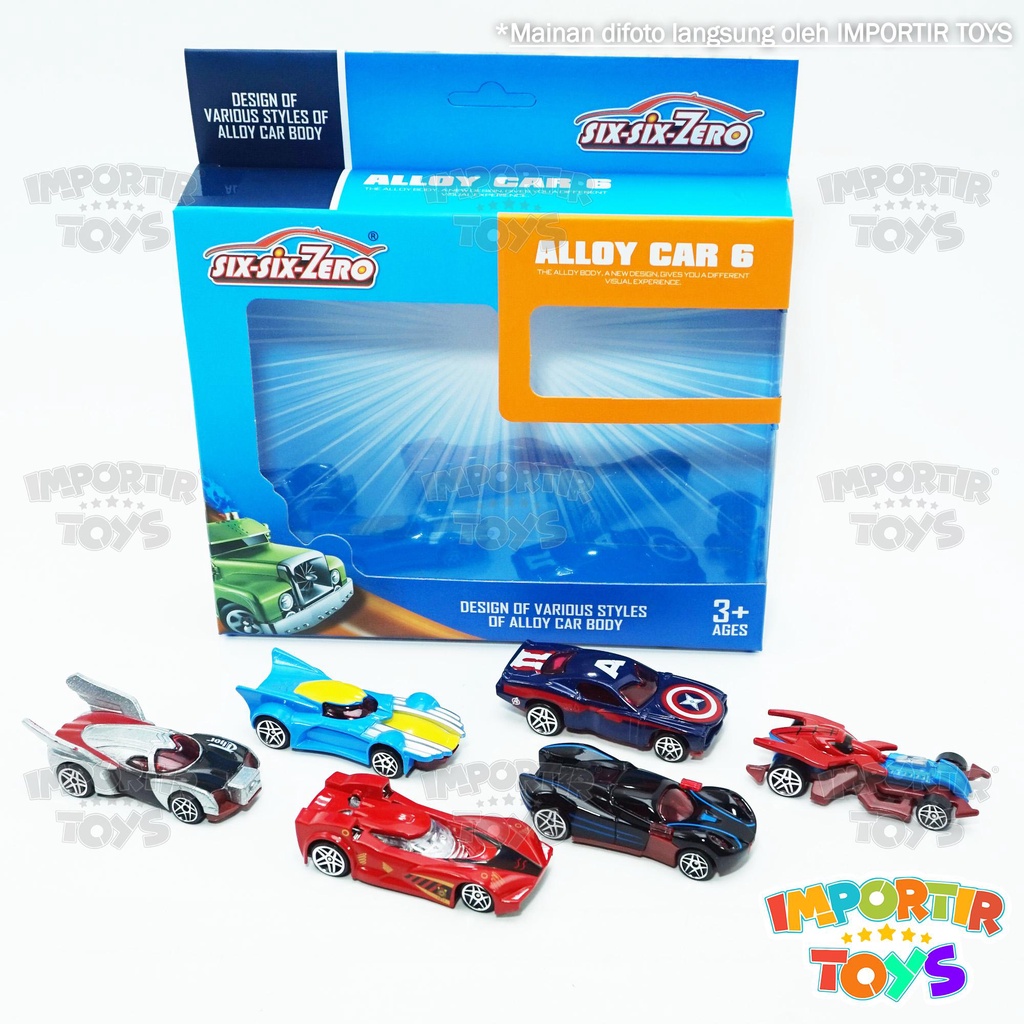 Diecast Set Car Hero Star Wars Spiderman Mobil Miniatur Kecil Mainan Anak Alloy