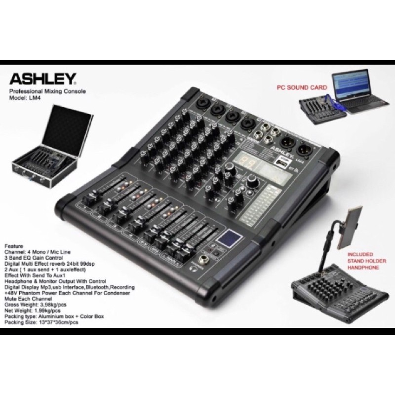 Mixer ashley LM4 original LM 4 channel free koper best seller terbaik