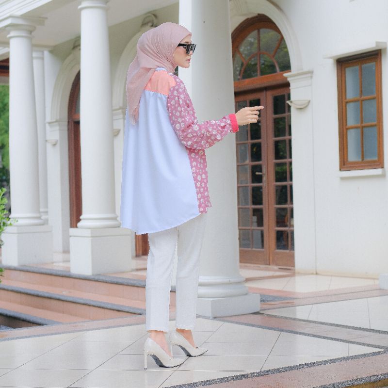 Eleanorre Lulu Top Pink Atasan Wanita