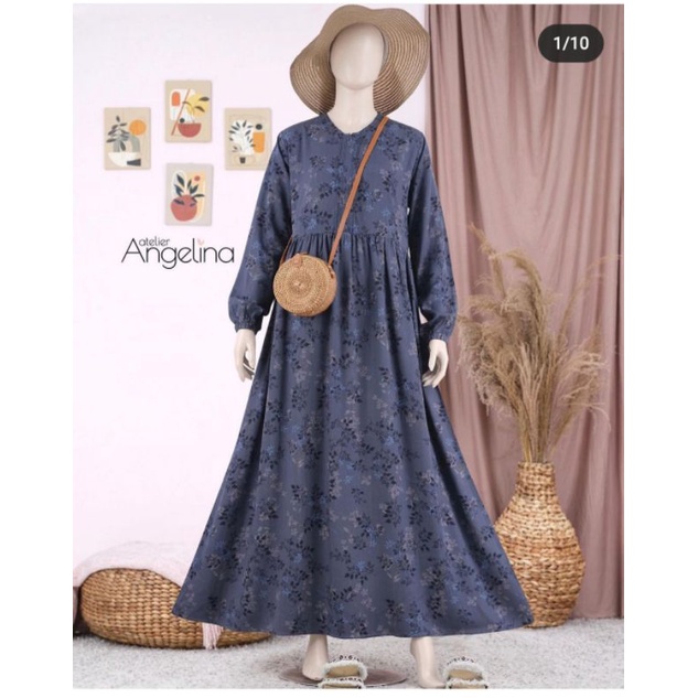 Sarah Dress Winter Floral Atelierangelina