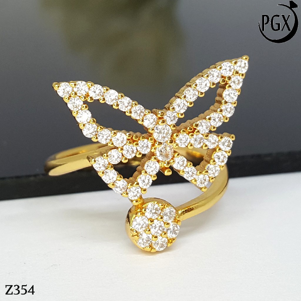 PGX Cincin Xuping Wanita Aksesoris Fashion Perhiasan Lapis Emas Premium - Z354