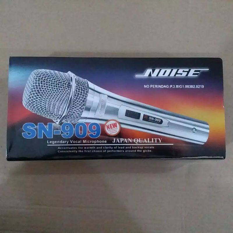 MIC KABEL NOISE SN-909 MICROPHONE DYNAMIC NOISE SN-909 MIC FREE KABEL 4M MURAH MANTAP