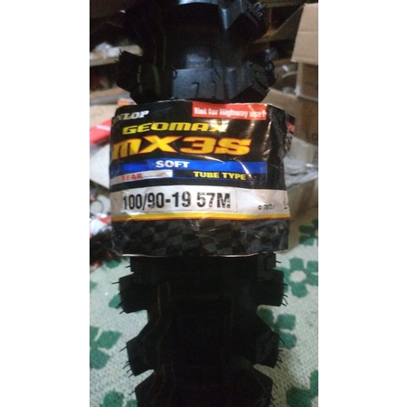 original Dunlop tire MX 35 geomax uk 100/90 19 57m ban luar sepeda motor cross trial adventure