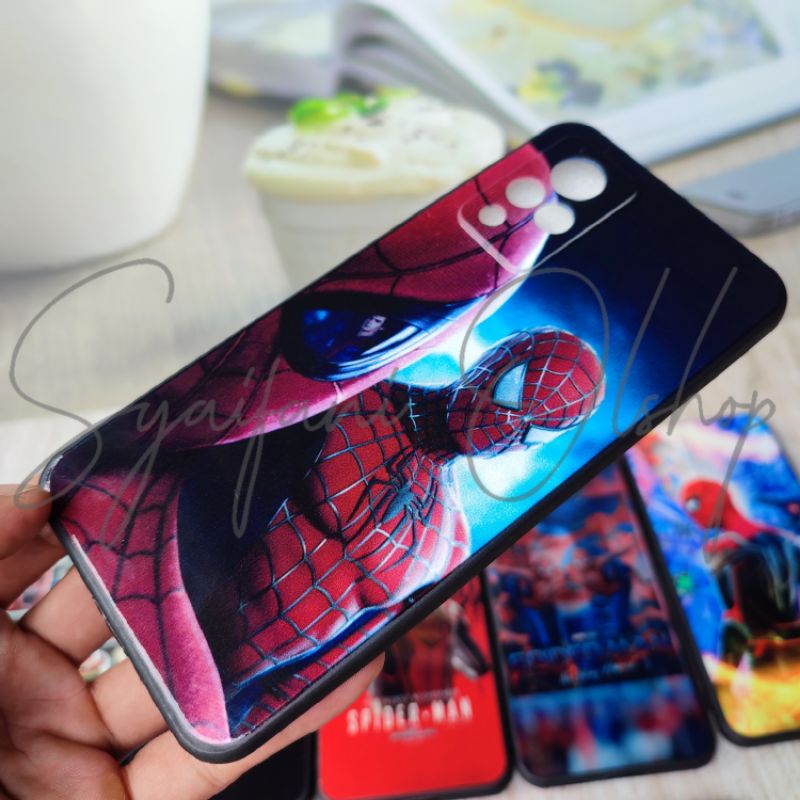 Case Fuze Vivo V21 ( V2066 , V2108 ) / Vivo V21 5G ( V2050 ) Case Karakter Spiderman Gambar Gloosy/mengkilap