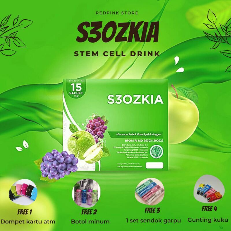 (S3OZKIA) S3 OZKIA ORIGINAL ISI 15 SACHET FREE 1 BOTTLE PRODUK BERKUALITAS KUALITAS TERJAGA