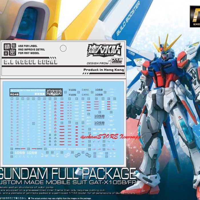 Water Decal RG HG BUILD STRIKE GUNDAM RG48 DL MODEL