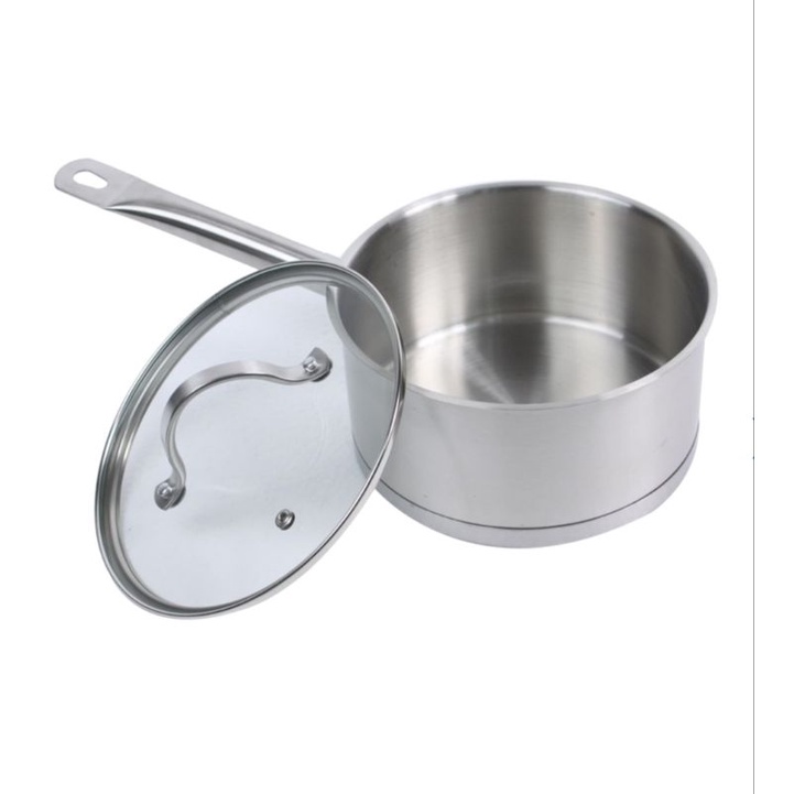 CULINART 18CM Panci Saucepan Tutup Kaca Stainless Steel