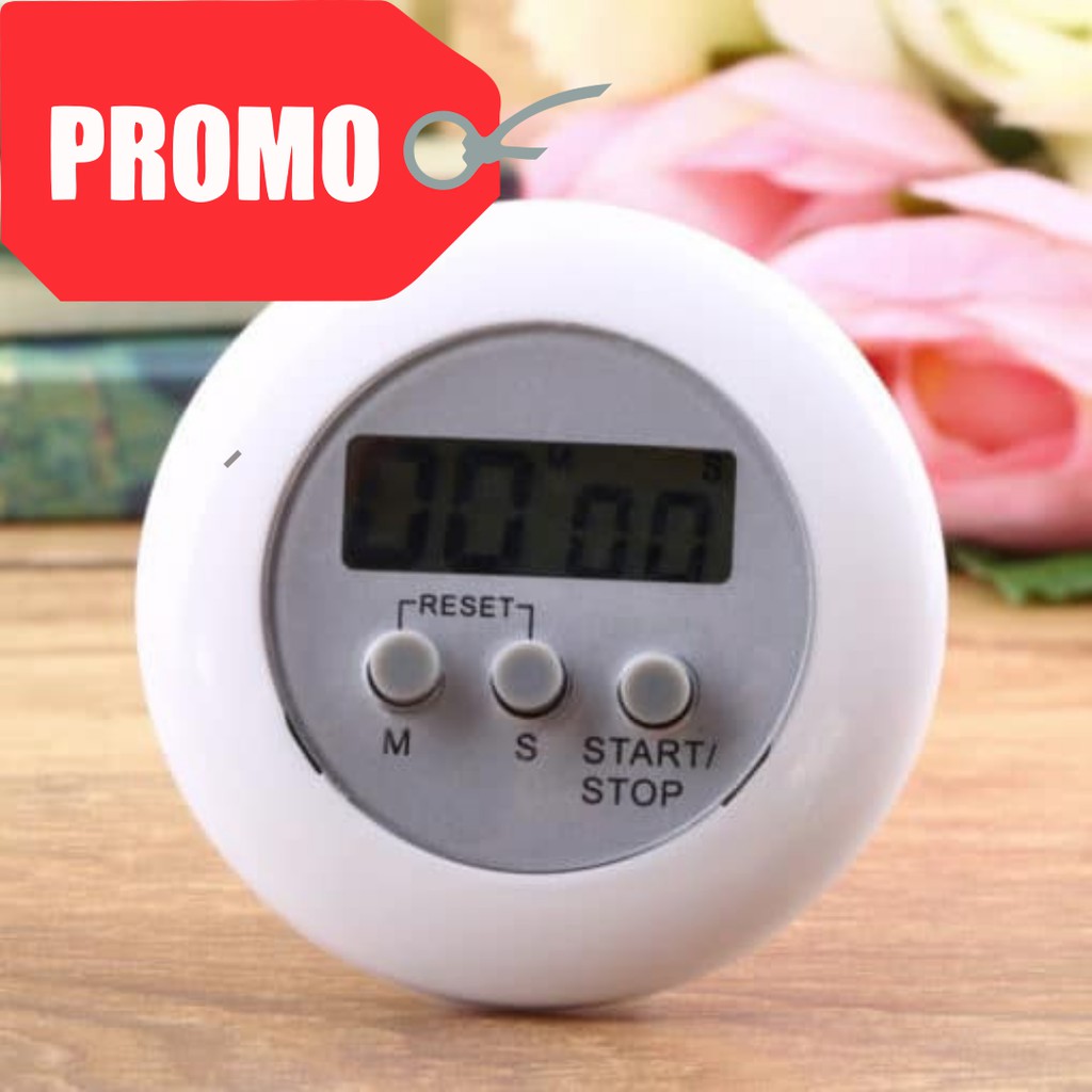 Jual Digital Mini Kitchen Timer Magnet PUTIH Indonesia Shopee Indonesia