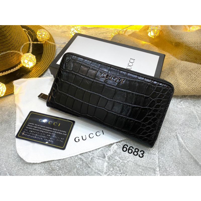 Dompet gucci croco 668 1resleting