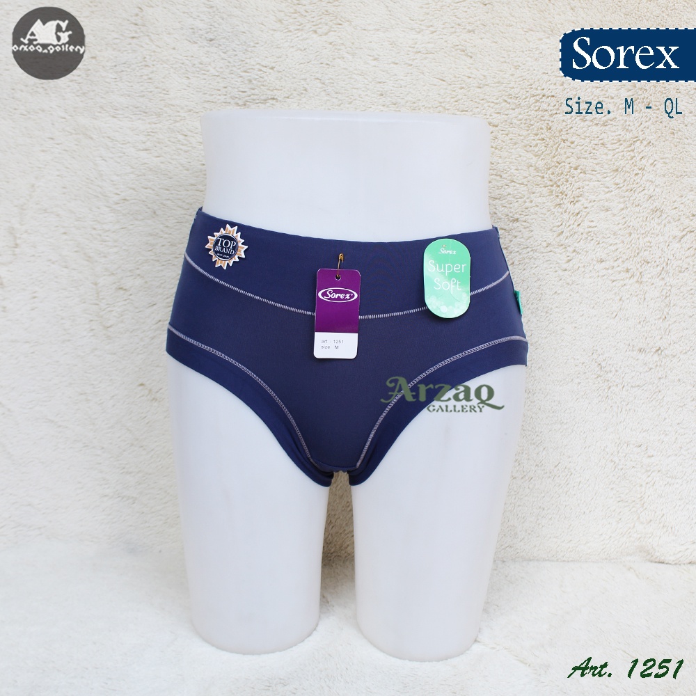 [ 3 pc ] CD SOREX 1251 | Celana Dalam Wanita Super Soft | Celana Dalam Sorex | Cd Wanita | Arzaq gallery | Cd Katun | Sorex