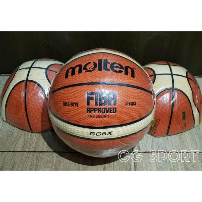 Bola Basket Ukuran 6 - Basket Molten Gg 6X Gg6X Fiba Approved Size 6 Original|Asli|Premium|Diskon|Or