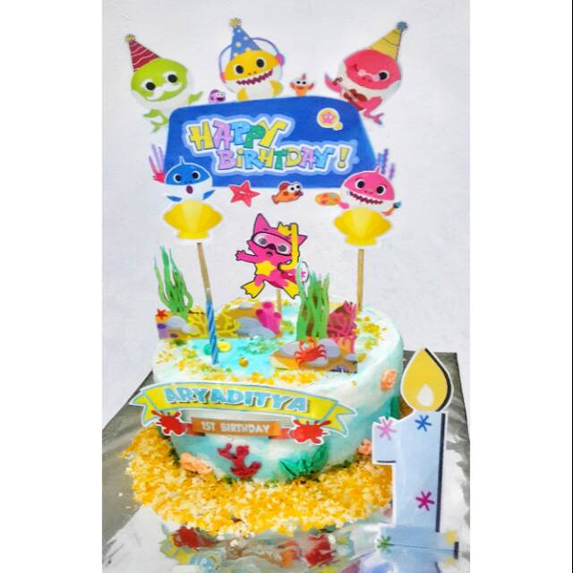 

Baby Shark Full Buttercream Cake