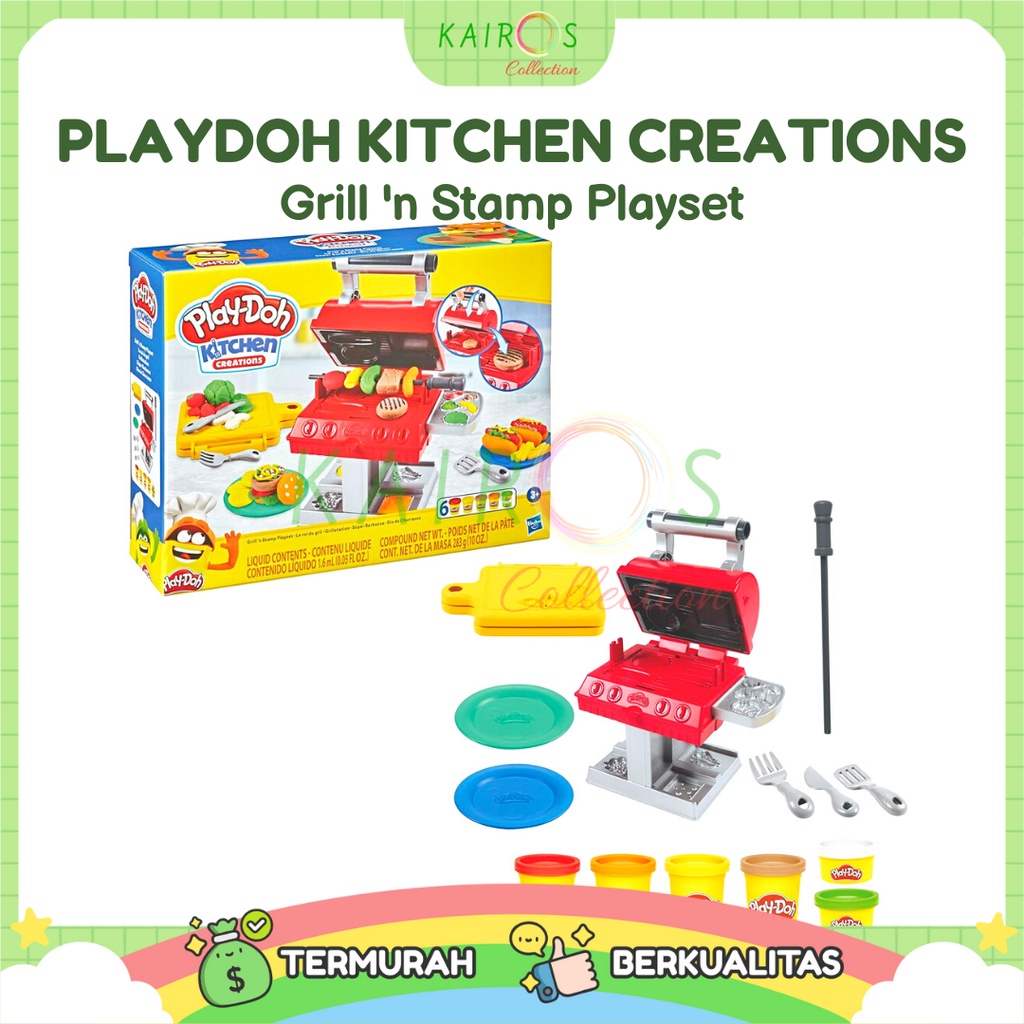 PlayDoh Kitchen Creations Grill 'n Stamp Playset