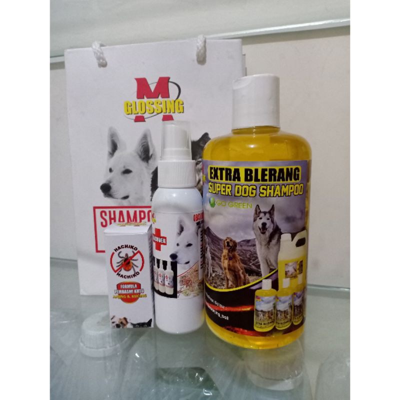 Jual Shampoo anjing,, Shampoo extra belerang + recover + hachiko,, Obat