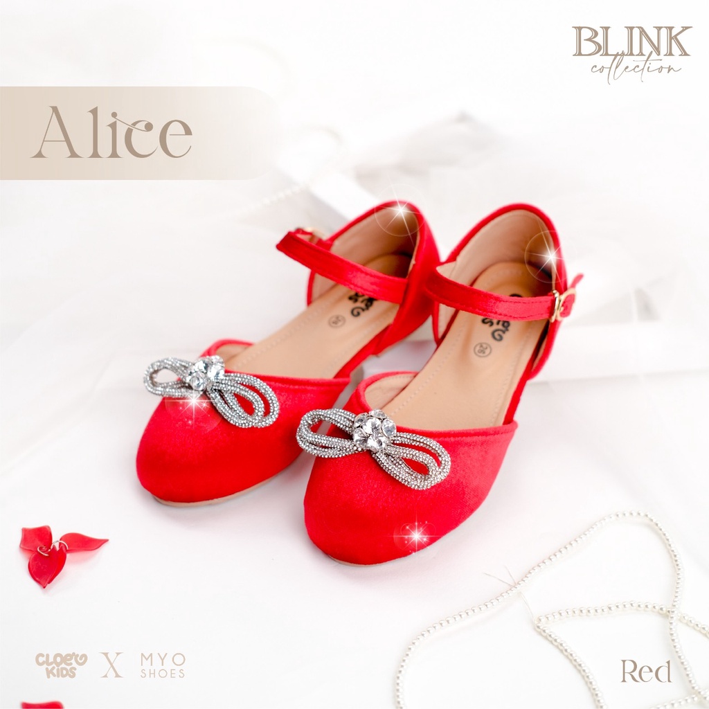 CLOEVKIDS - Alice Size 22-35 Flatshoes Sepatu Pesta Anak Perempuan - Cloevkids x Myoshoes