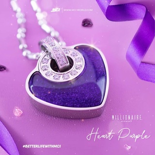 Millionaire Pendant Heart Purple