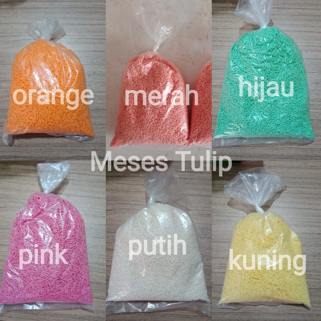 Meses Tulip Aneka Warna 250gr