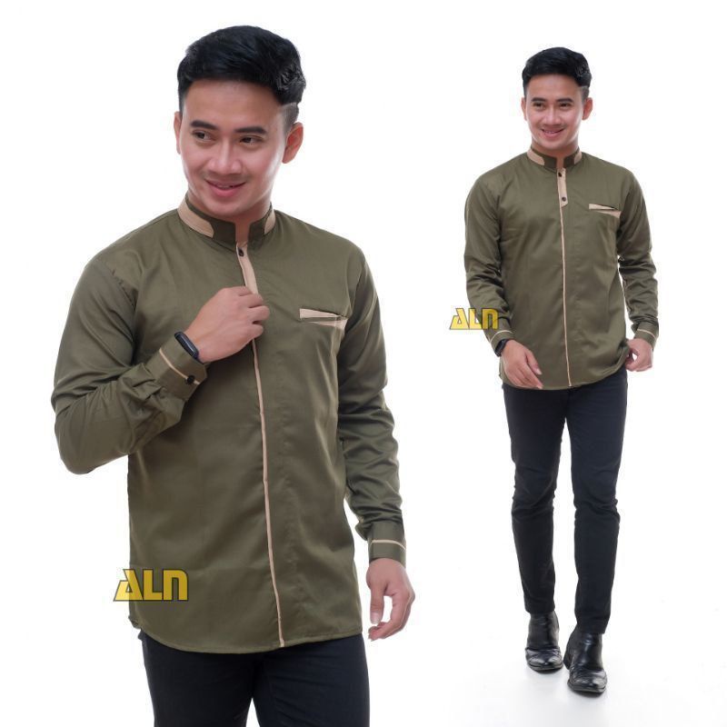 KEMEJA KOKO |KOKO LENGAN PANJANG | SERAGAM HADROH | CASSUAL DEWASA