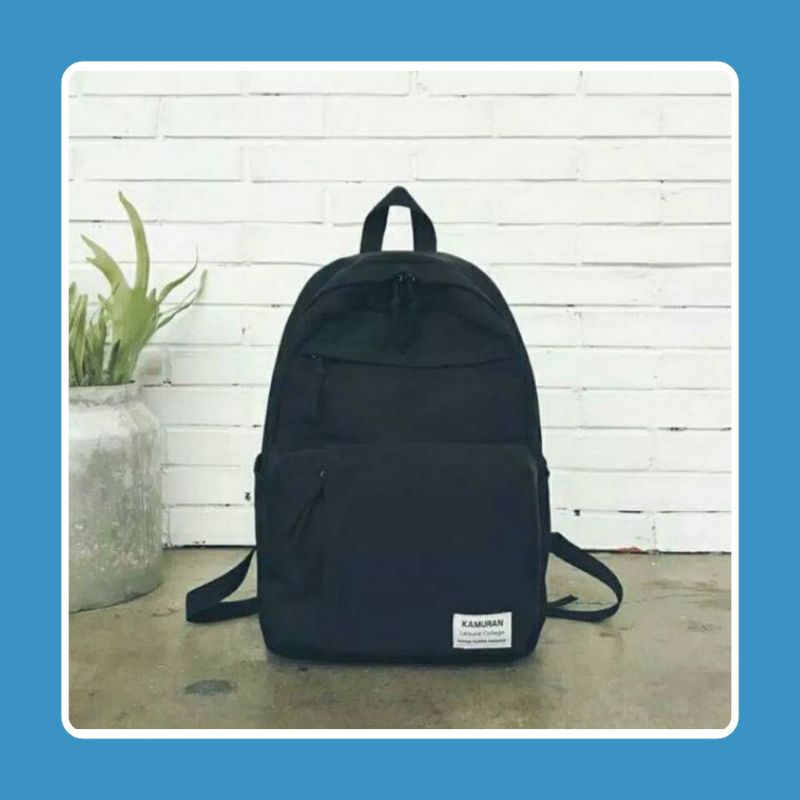 TAS RANSEL MIN TAO KOREA BACKPACK TAS SEKOLAH LAKI LAKI SD/SMP/SMA EMOEMO