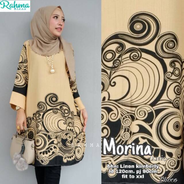 Morina tunik, atasan wanita,atasan linen,baju bordir,atasan jumbo