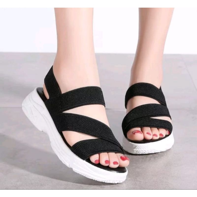 Sandal gunung karet wanita fashion KR02/sandal gunung wanita santai kekinian termurah bisa Cod ukuran 37-40/sandal gunung tali karet fashion