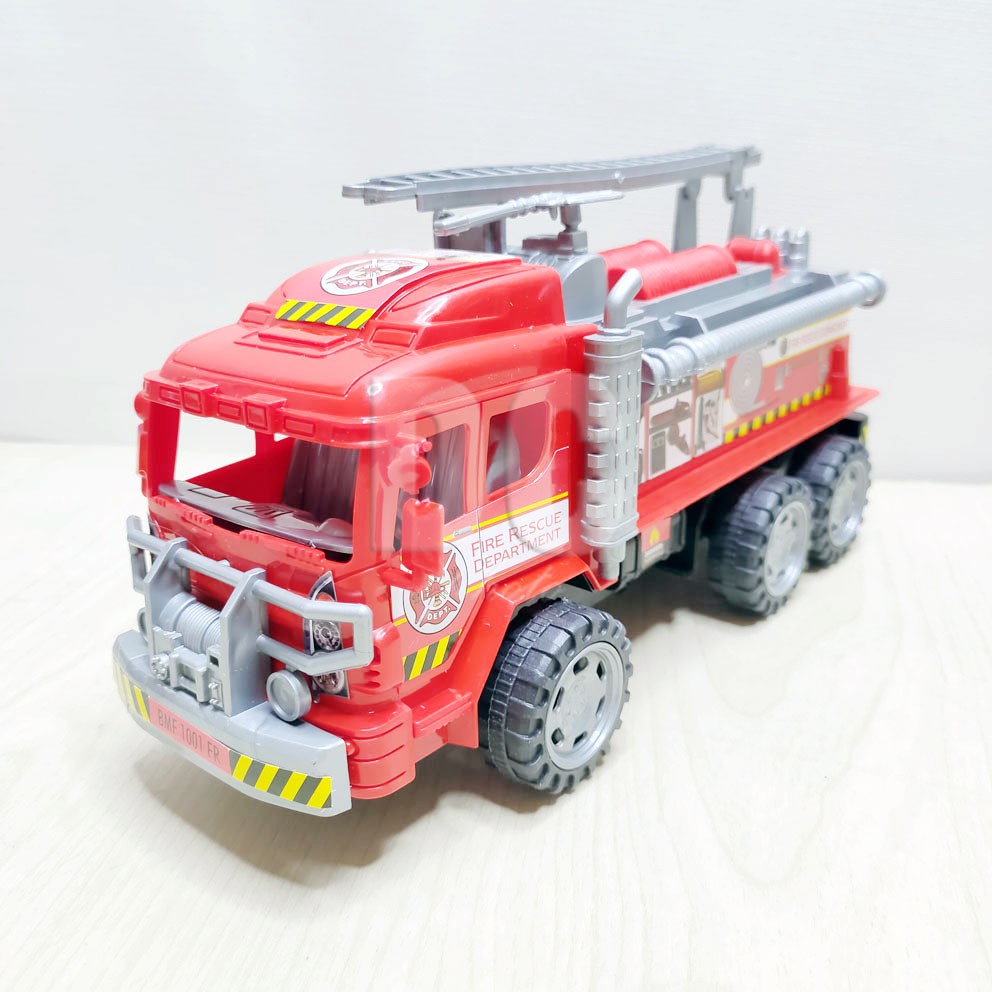 Super Transportation Truck Damkar 9000 Mainan Truk Pemadam Kebakaran Firetruck