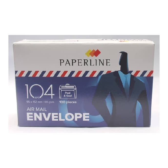 

MONSTAR - Amplop Putih Garis Airmail 104 PAPERLINE/Amplop Pendek 104 AM PPL