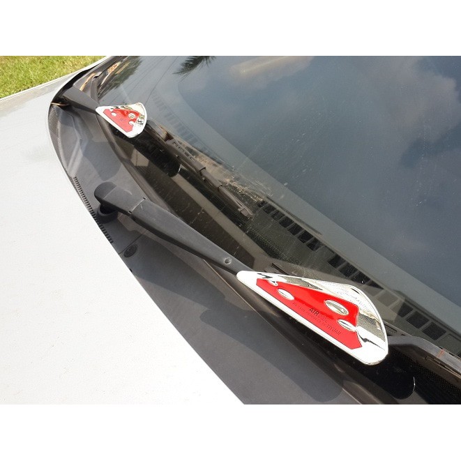 Wiper Visor Sayap Wiper Mobil Racing Merah