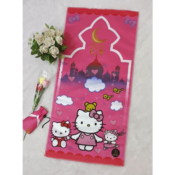 Sajadah Traveling Karakter Anak Hello Kitty