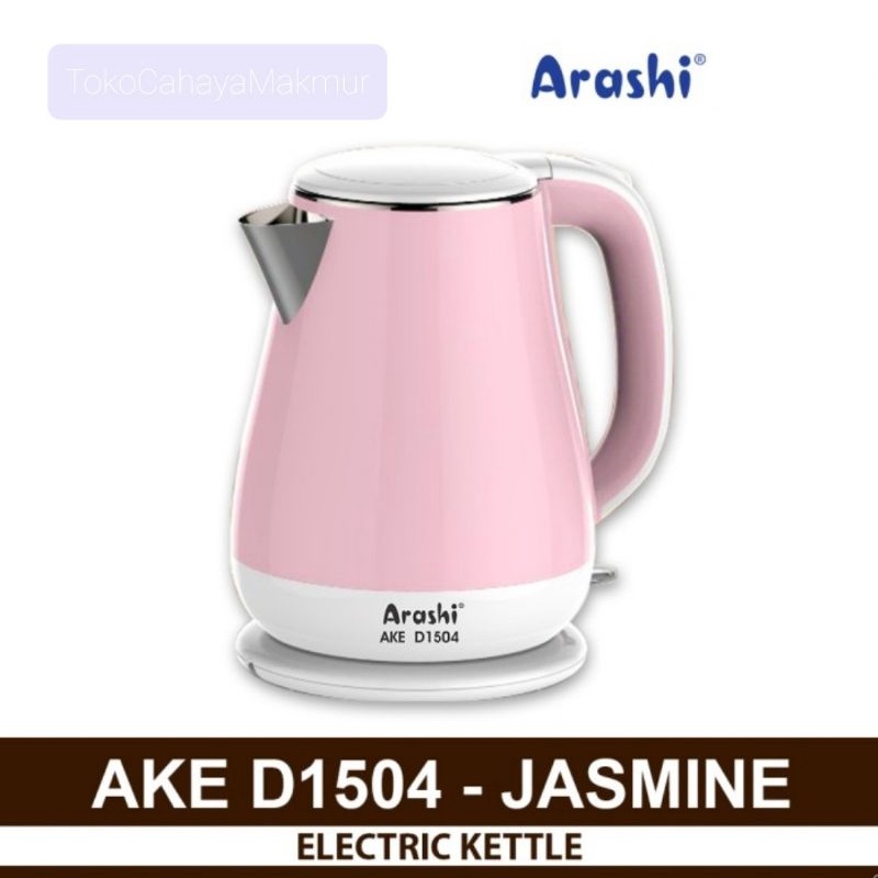 Arashi Kettle Listrik AKE D1504 1.5L - Pemanas Air/Teko Listrik Ceret