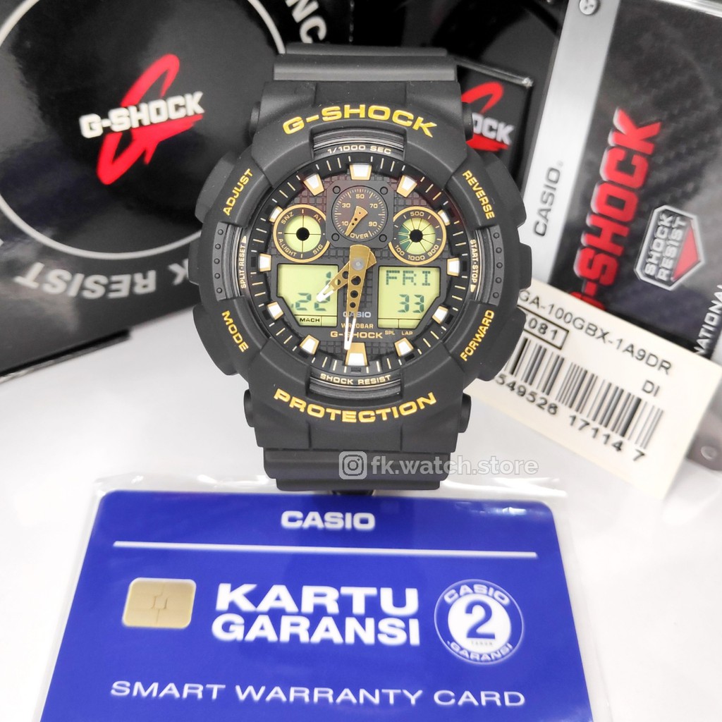 G-Shock GA-100GBX-1A9DR / GA 100GBX Original Jam Tangan Pria G-Shock Digital Analog